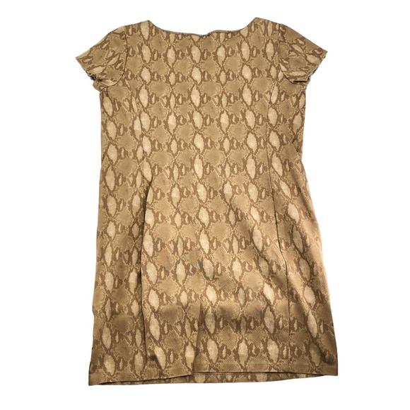 LAUREN Ralph Lauren Womens Size XL Ponte Knit Python Print Dress Short Sleeves - Picture 5 of 7